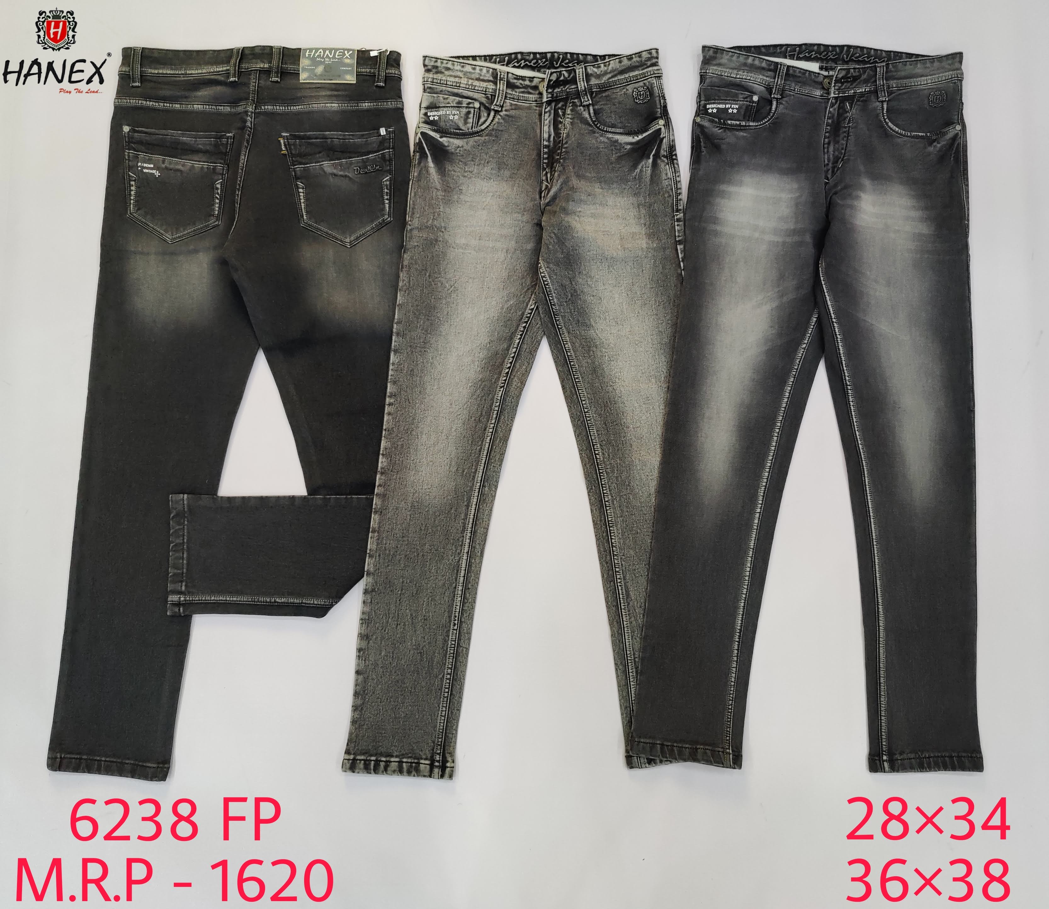 Hanex Distressed Denim Jeans