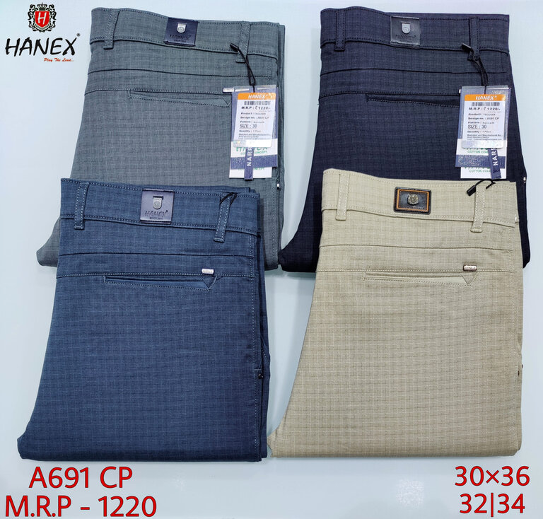 Hanex Knitted Cotton Trousers