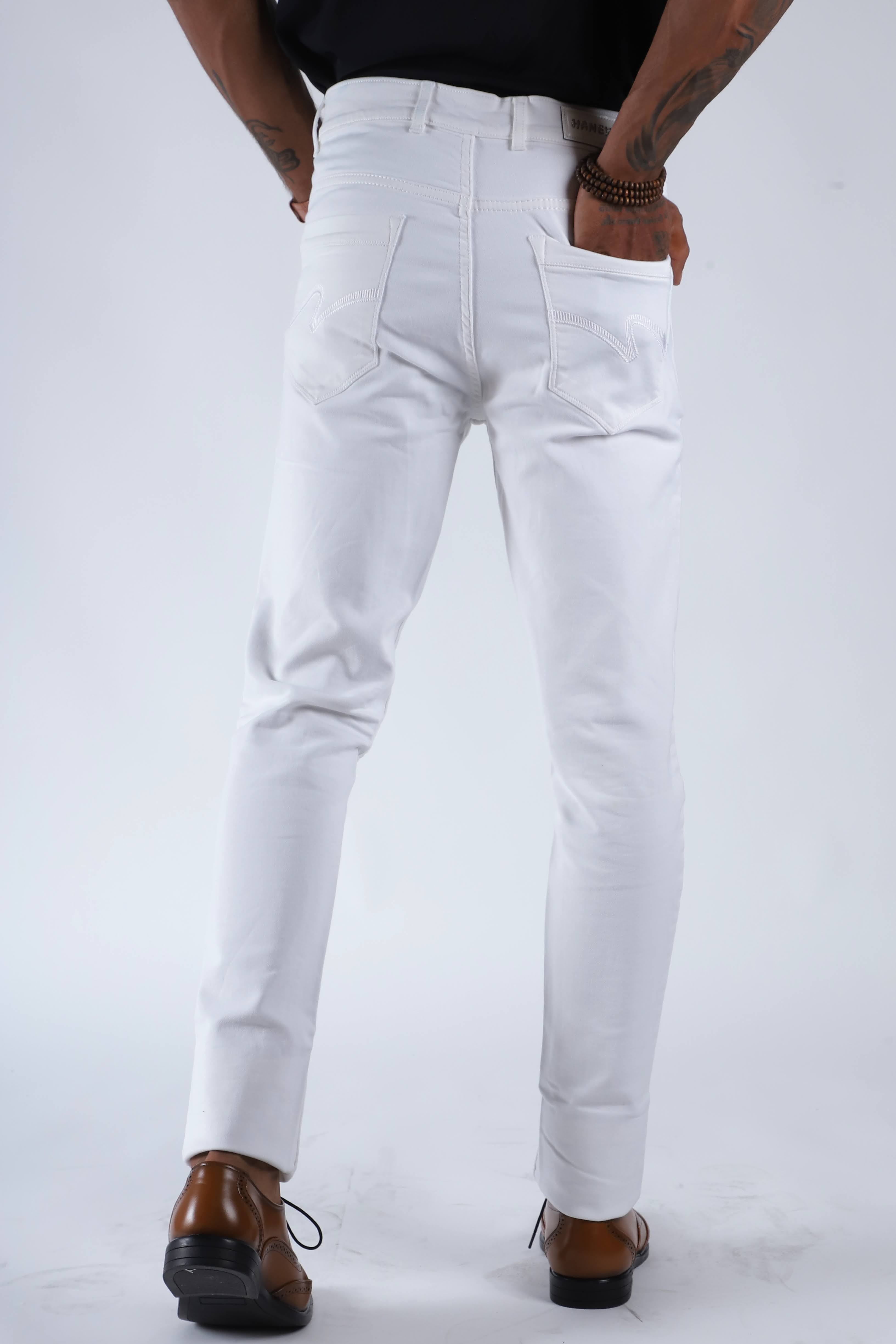 Hanex Super White Denim Jeans
